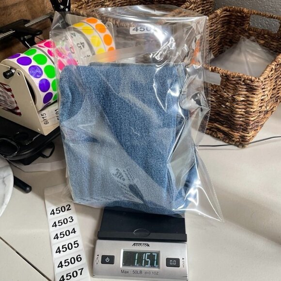 Cabela's Jeans Womens 8 regular Blue Cotton Plaid Lined High Waist Vintage - Picture 7 of 7